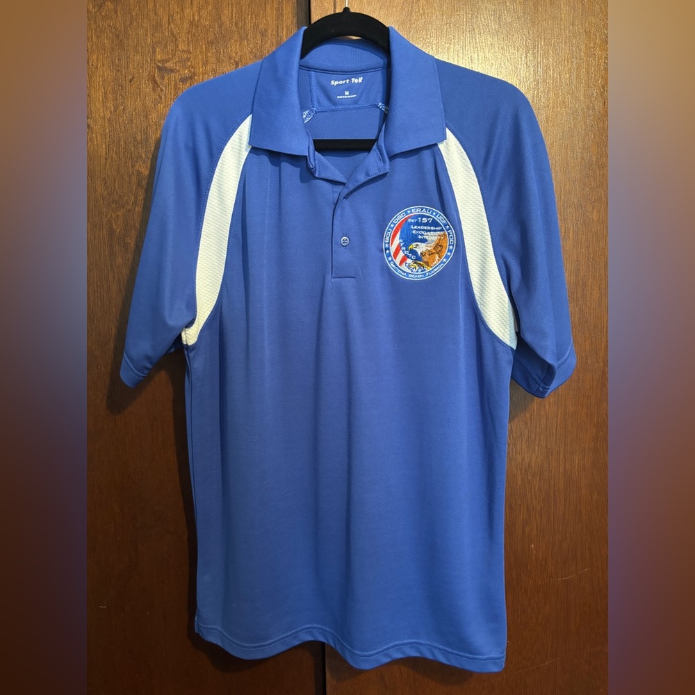 Blue Polo Shirt with Logo